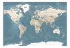Papier Peint - Vintage World Map 100x70cm - Intissé