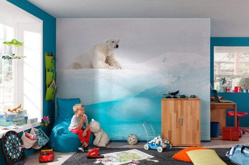 Komar Arctic Polar Bear Papier Peint Intissé 400x280cm 8 bandes ambiance | Yourdecoration.fr