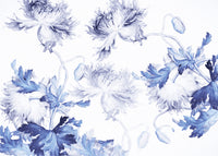 Komar Blue Silhouettes Intisse Papier Peint 350X250cm 7 Bandes | Yourdecoration.fr