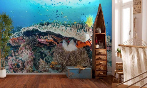 Komar Coral Reef Papier Peint Intissé 400x280cm 8 bandes ambiance | Yourdecoration.fr
