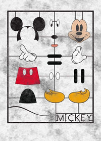 Komar Mickey Kit Papier Peint Intissé 200x280cm 4 bandes | Yourdecoration.fr