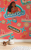 Komar Moana Island Girl Papier Peint Intissé 200x280cm 4 bandes ambiance | Yourdecoration.fr