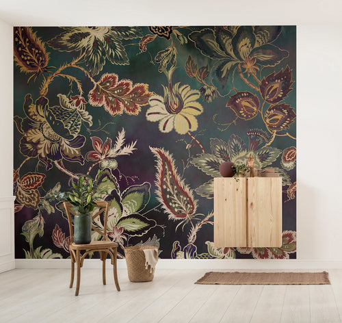 Komar Moonshadow Blossom Intisse Papier Peint 300X250cm 6 Bandes Interieur | Yourdecoration.fr