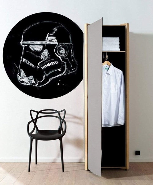 Komar Star Wars Ink Stormtrooper Papier Peint Adhésif 125x125cm Rond ambiance | Yourdecoration.fr