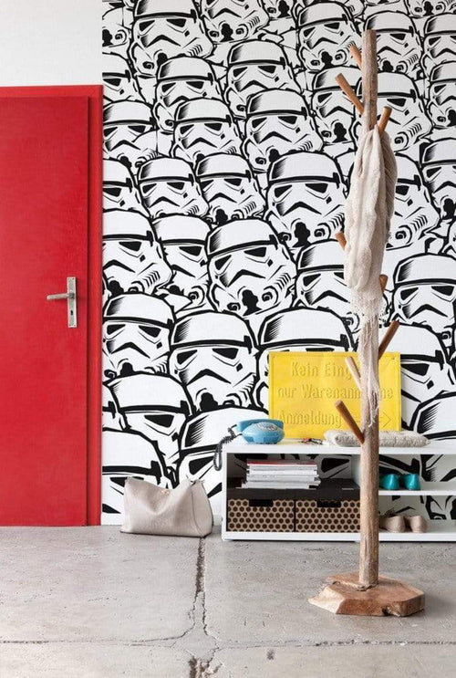 Komar Star Wars Stormtrooper Swarm Papier Peint Intissé 250x280cm 5 bandes ambiance | Yourdecoration.fr