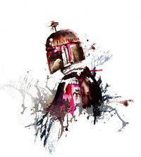 Komar Star Wars Watercolor Boba Fett Papier Peint Intissé 250x280cm 5 bandes | Yourdecoration.fr