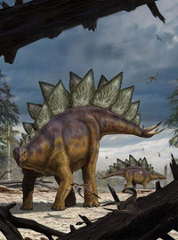 Komar Stegosaurus Papier Peint Intissé 184x248cm 2 bandes | Yourdecoration.fr