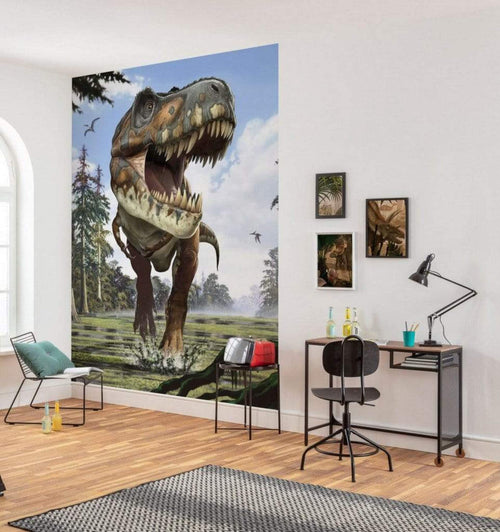 Komar Tyrannosaurus Rex Papier Peint Intissé 184x248cm 2 bandes ambiance | Yourdecoration.fr