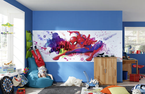 Komar Intisse Papier Peint 4 4123 Spider Man Graffiti Art Interieur | Yourdecoration.fr