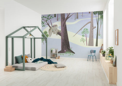 Komar Intisse Papier Peint Iadx8 044 Dumbo Sleep On Tree Interieur | Yourdecoration.fr
