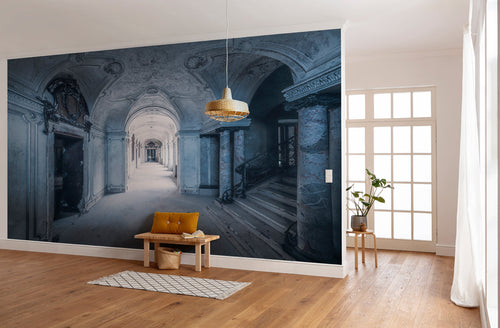 Komar Intisse Papier Peint Shx8 153 Villa Blue Interieur | Yourdecoration.fr