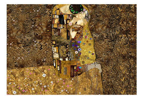 Papier Peint - Klimt Inspiration Golden Kiss - Intissé