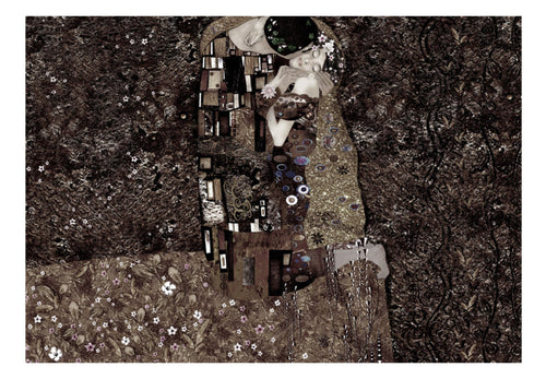 Papier Peint - Klimt Inspiration Recalling Tenderness - Intissé