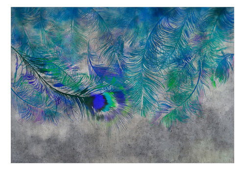 Papier Peint - Peacock Feathers - Intissé