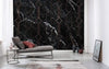 Komar Marble Black Papier Peint Intissé 400x250cm 4 bandes ambiance | Yourdecoration.fr