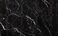 Komar Marble Black Papier Peint Intissé 400x250cm 4 bandes | Yourdecoration.fr