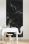 Komar Marble Nero Papier Peint Intissé 100x250cm 1 bande ambiance | Yourdecoration.fr