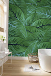 Komar Jungle Leaves Papier Peint Intissé 200x250cm 2 bandes ambiance | Yourdecoration.fr
