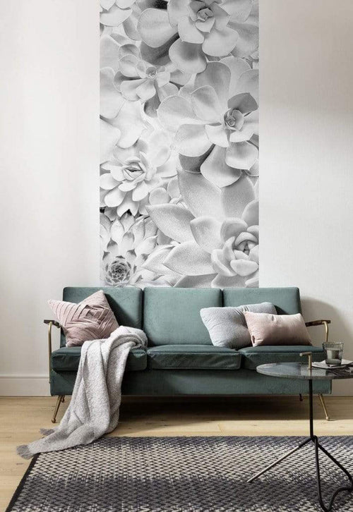 Komar Shades Black and White Papier Peint Intissé 100x250cm 1 bande ambiance | Yourdecoration.fr
