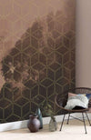 Komar Golden Grid Papier Peint Intissé 200x250cm 2 bandes ambiance | Yourdecoration.fr