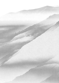 Komar White Noise Mountain Papier Peint Intissé 200x280cm 2 bandes | Yourdecoration.fr