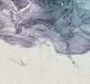 Komar Ink Blue Fluid Papier Peint Intissé 300x280cm 3 bandes | Yourdecoration.fr