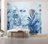Komar Blue Jungle Papier Peint Intissé 300x280cm 3 bandes ambiance | Yourdecoration.fr