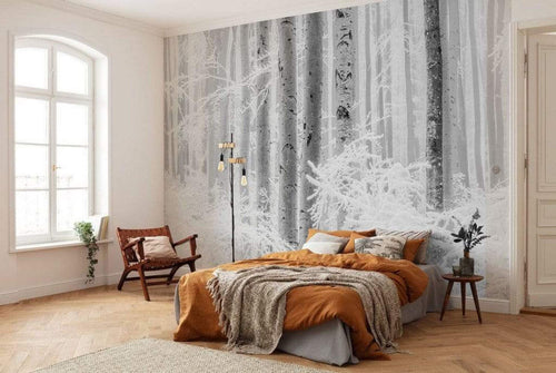 Komar Winter Wood Papier Peint Intissé 400x280cm 4 bandes ambiance | Yourdecoration.fr