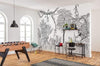 Komar Blanca Papier Peint Intissé 400x280cm 4 bandes ambiance | Yourdecoration.fr