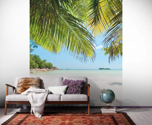 Komar Under The Palmtree Papier Peint Intissé 200x250cm 2 bandes ambiance | Yourdecoration.fr